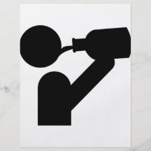 icono del bebedor tarjetas informativas