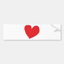 icono del corazón etiqueta de parachoque