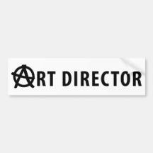 icono del director de arte pegatina de parachoque