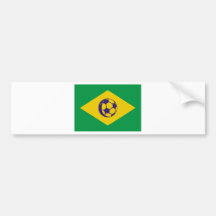 icono del fútbol del Brasil Pegatina De Parachoque