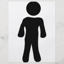 icono del hombre tarjeta publicitaria