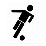 Icono del jugador de fútbol postal
