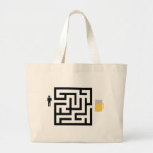 icono del laberinto de la cerveza bolsa de mano