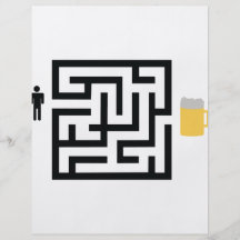 icono del laberinto de la cerveza tarjetas publicitarias