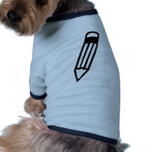 icono del lápiz camisetas de mascota