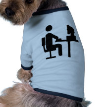 icono del oficinista ropa de perro
