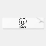 icono del puño del karate pegatina de parachoque