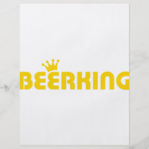 icono del rey de la cerveza tarjeta publicitaria