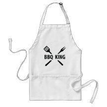 Icono del rey del Bbq Delantal
