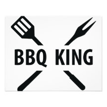 Icono del rey del Bbq Invitacion Personalizada
