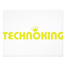 icono del rey del techno invitaciones personalizada