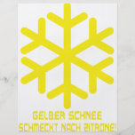 icono del schnee del gelber tarjetas publicitarias