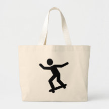 Icono del skater bolsas lienzo