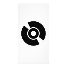 Icono del vinilo del disco tarjetas fotográficas personalizadas