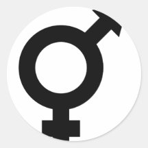icono femenino negro pegatinas  