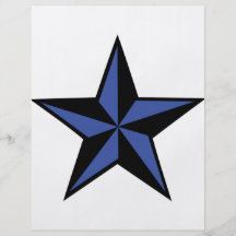 icono negro-azul de la estrella flyer a todo color