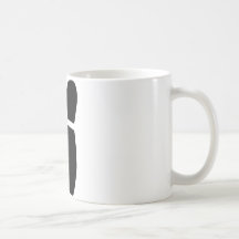 icono negro de 2 pernos de bolos tazas de café