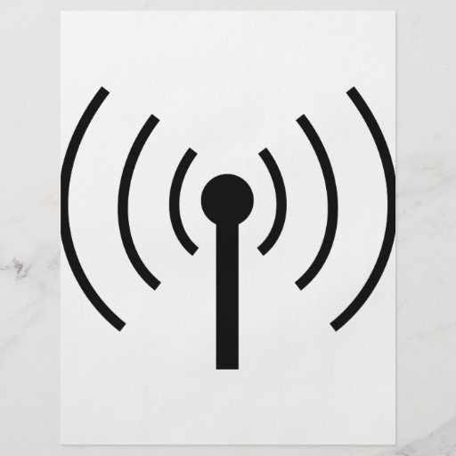 icono negro de la antena tarjeta publicitaria