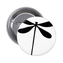 icono negro de la mosca del dragón pin