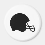 icono negro del casco de fútbol americano iman para frigorífico