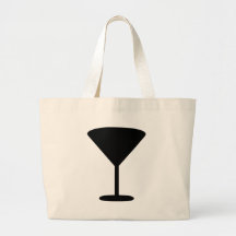 icono negro del cóctel bolsa