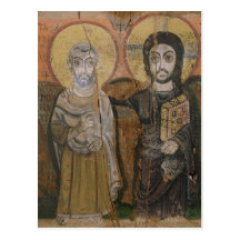 Icono que representa a Abbott Mena con Cristo Tarjetas Postales