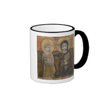 Icono que representa a Abbott Mena con Cristo Tazas De Café
