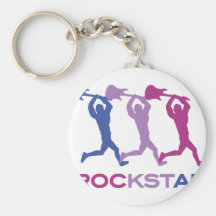 icono rockstar de la diversión llavero personalizado