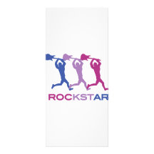 icono rockstar de la diversión tarjeta publicitaria personalizada
