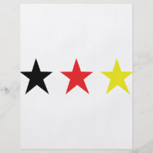 icono triple alemán de la estrella flyer a todo color