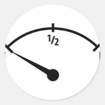 icono vacío del depósito de gasolina etiqueta