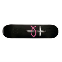 Icthus y cruz patin personalizado