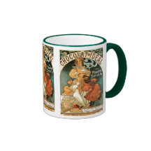 Ideal de Alfonso (Alfonso) Mucha Chocolat Taza