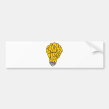 Ideas brillantes pegatina de parachoque