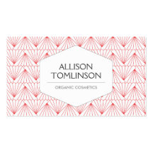 IDENTIDAD PERSONAL DE LUJO en ROJO y BLANCO Tarjeta De Visita