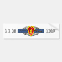 Identificación de la INFANTERÍA 11B 25to Pegatina De Parachoque