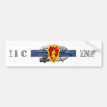 Identificación de la INFANTERÍA 11C 25to Pegatina De Parachoque