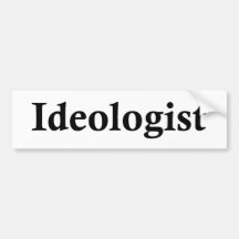 Ideólogo Etiqueta De Parachoque