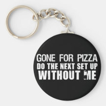 Ido para la pizza llaveros personalizados