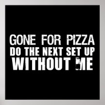 Ido para la pizza impresiones