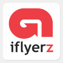iFlyerz.com - pegatina cuadrado