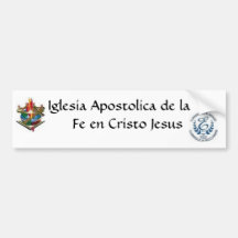 Iglesia Apostolica Etiqueta De Parachoque