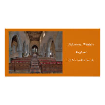 Iglesia de Aldbourne San Miguel Tarjeta Fotográfica Personalizada