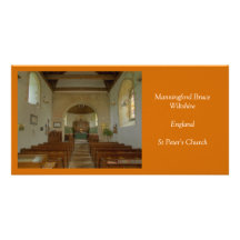 Iglesia de Manningford Bruce San Pedro Tarjeta Personal