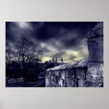 Iglesia de monasterio #2 de York Poster