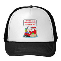 iglesia de Papá Noel Gorras De Camionero