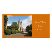 Iglesia de Purton St Mary Tarjeta Fotografica Personalizada