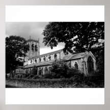 Iglesia del cementerio poster