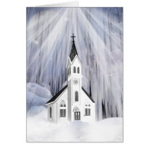 Iglesia del navidad felicitaciones