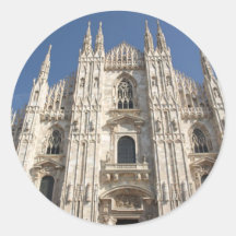 Iglesia gótica de la catedral de Milano de los di  Pegatinas